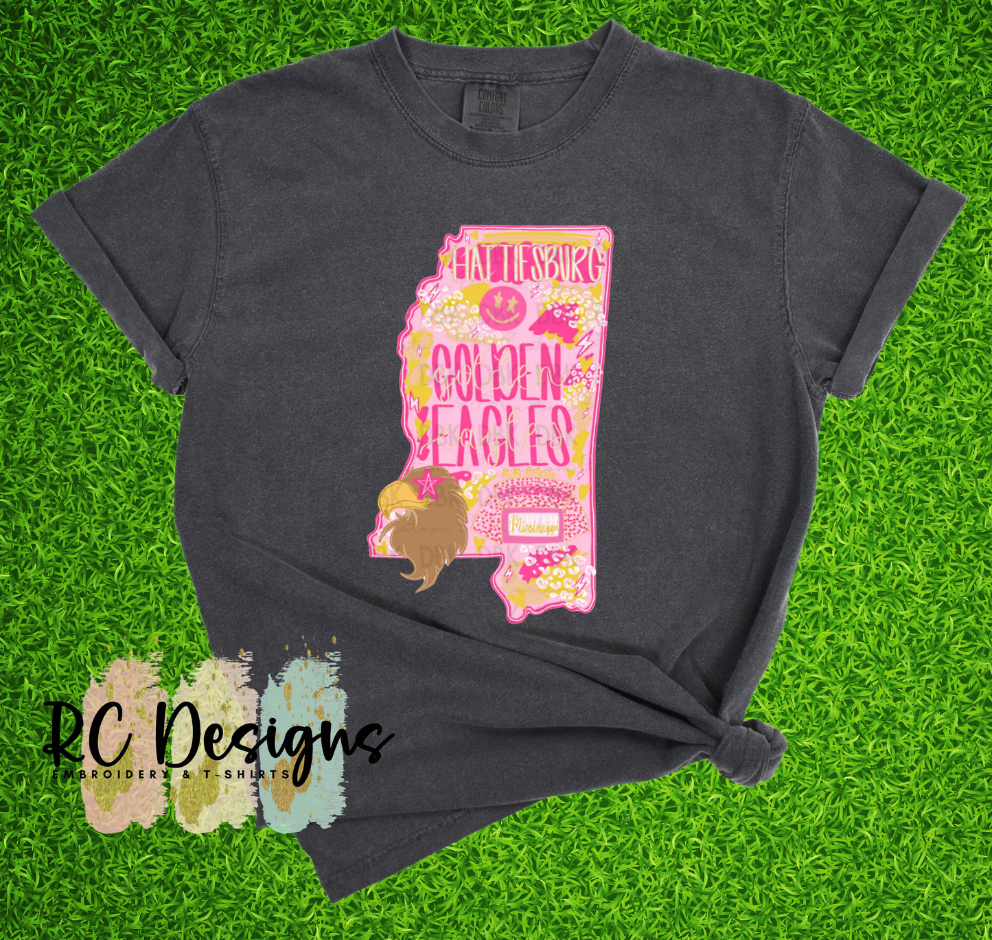 Football Season Preppy Design - Southern Miss