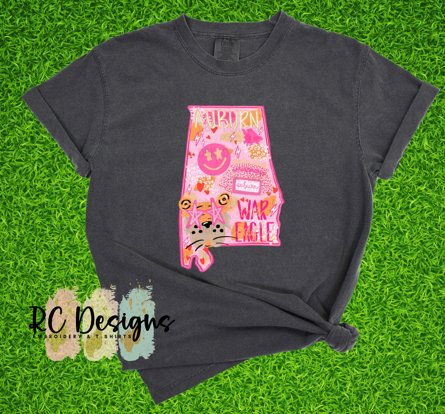 Football Season Preppy Design - Auburn