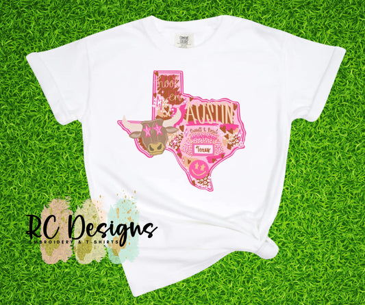 Football Season Preppy Design - Texas