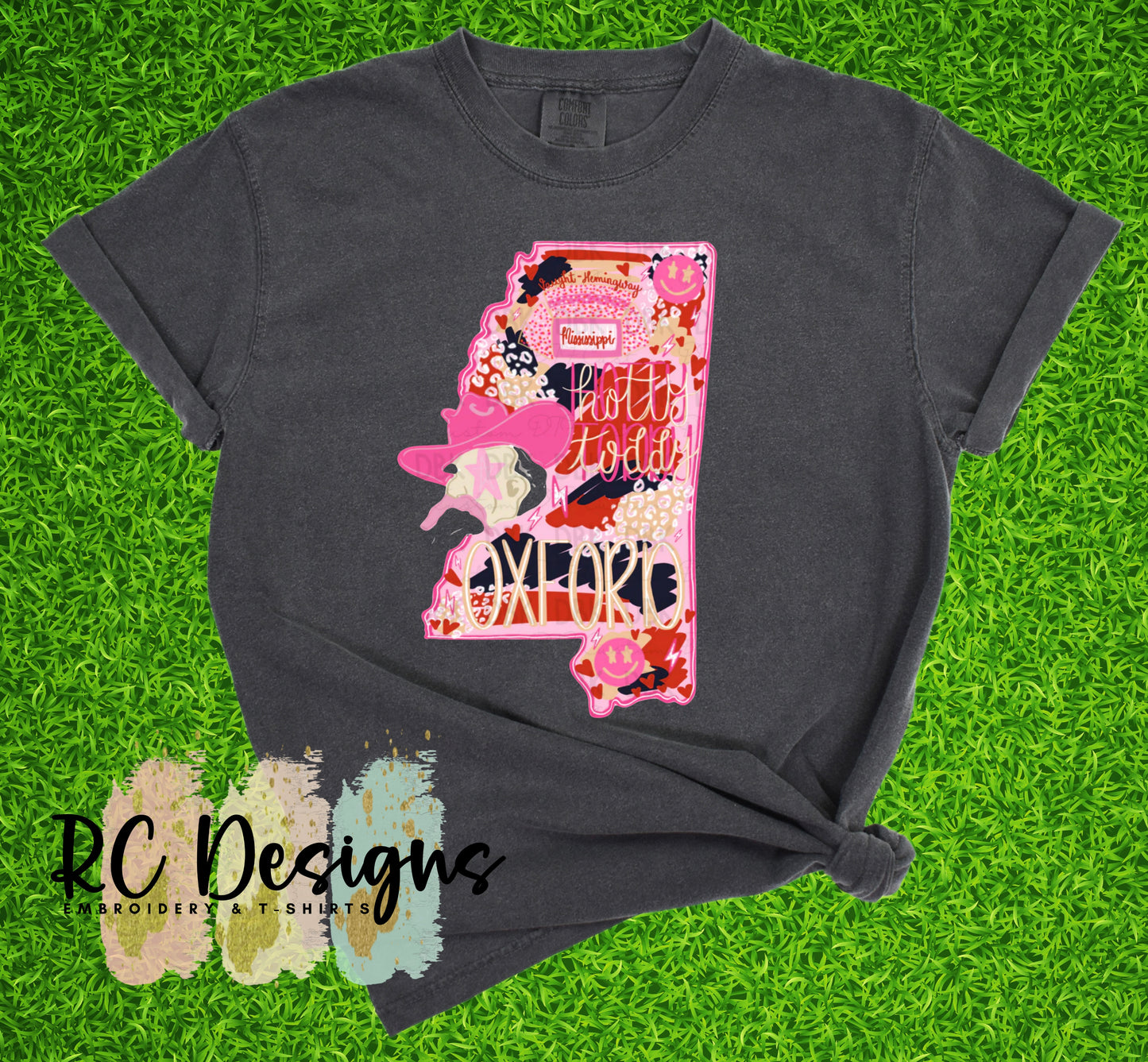 Football Season Preppy Design - Ole Miss