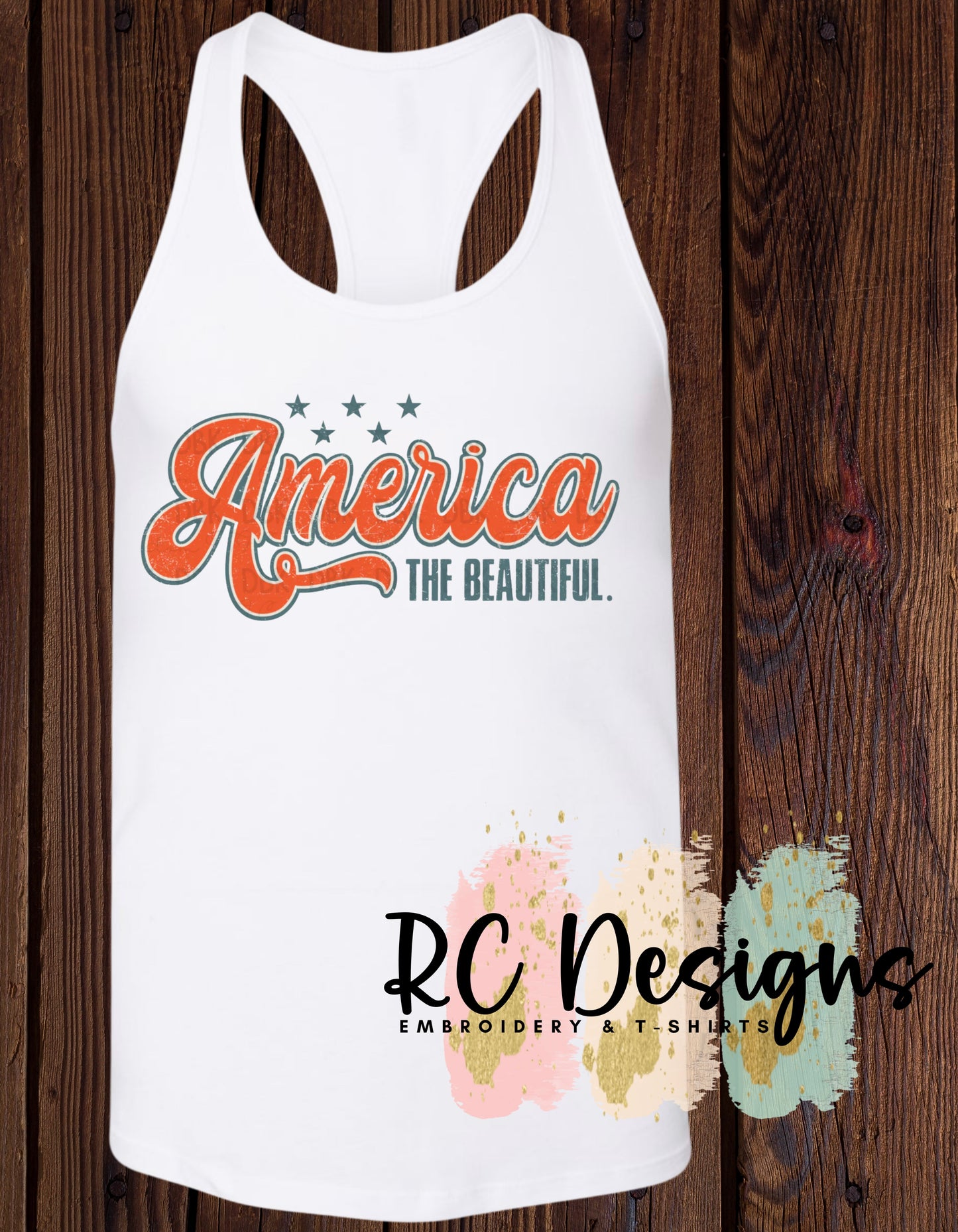 America The Beautiful - TANK OR TSHIRT