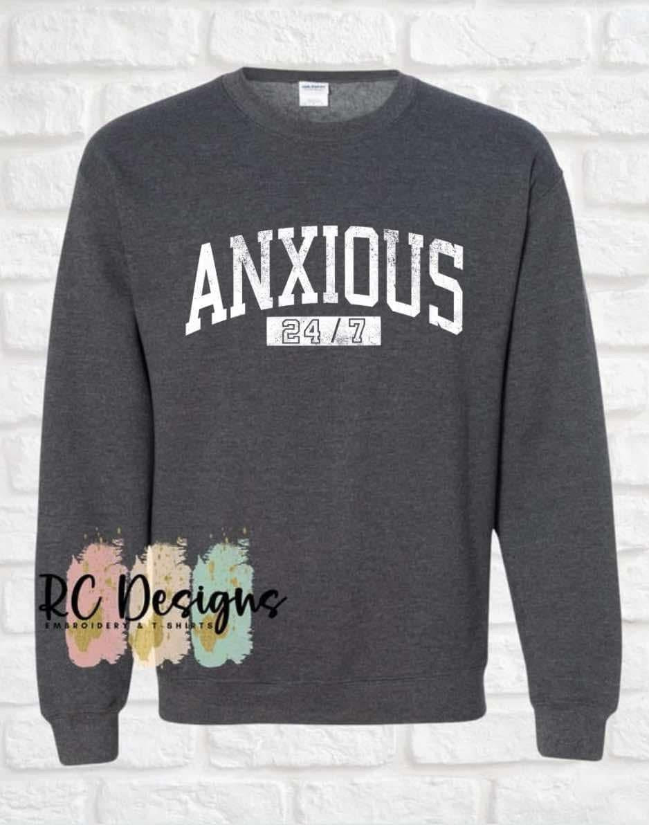 ANXIOUS 24/7 - GILDAN BRAND SOFTSTYLE TSHIRT