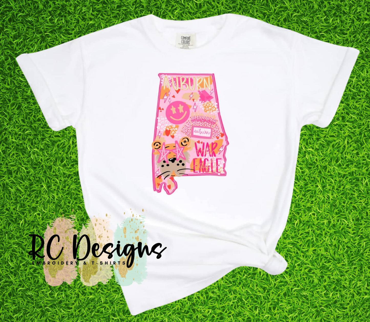 Football Season Preppy Design - Auburn