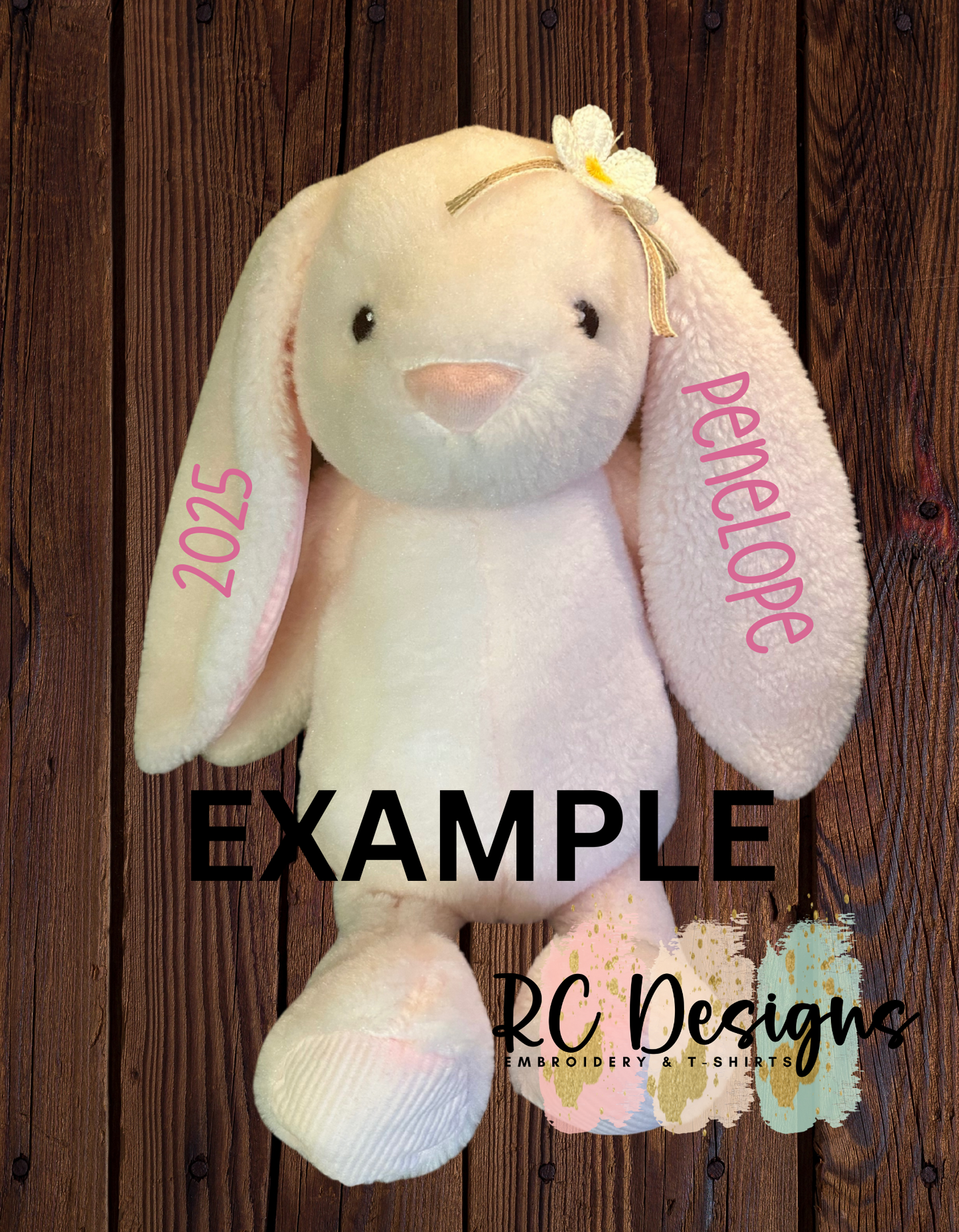 EMBROIDERED EASTER BUNNY