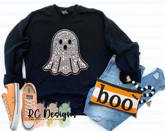 Faux Rhinestone Ghost